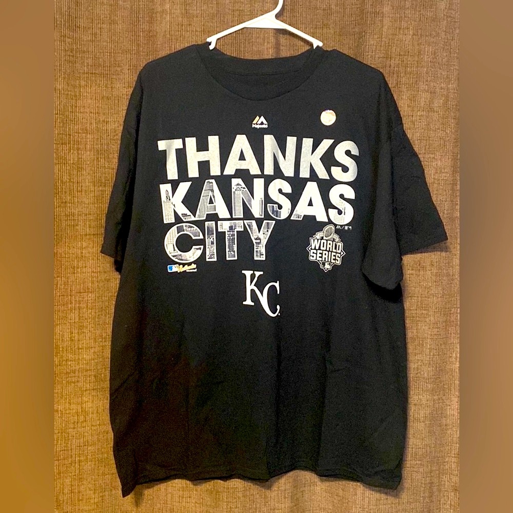 Kansas City Royals Majestic Post Season 2015 World Series Champ Parade Tee XL